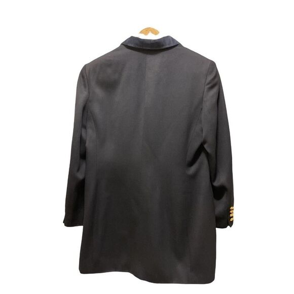 Lauren Ralph Lauren Wool Blazer Vintage black with Gold Buttons Women 14 - Picture 2 of 12